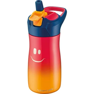 Afbeelding van Maped Picnik Kids Karakter drinkfles RVS 430 ml rood/geel