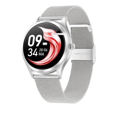 Afbeelding van Actyve Smartwatch Dames Zilver Geschikt voor Apple &amp; Android Stappenteller Slaapmonitor Saturatiemeter Full Touchscreen