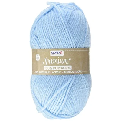 Afbeelding van Glorex 5 1001 00 hoogwaardige wol 100% acryl eenvoudig te gebruiken veelzijdig warm, zacht, krast niet 50 g ca. 140 m