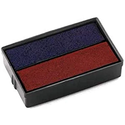 Afbeelding van Colop Stempelkussen Tweekleurig (blauw/rood), Voor Stempel S160l, Blister Van 2 Stuks Vervangkussen
