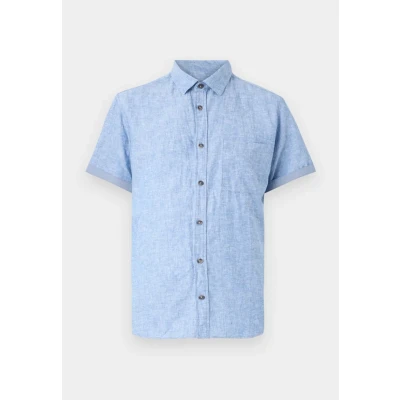 Afbeelding van TOM Tailor Shirt Overhemd, Heren, Maat: Small, Sapphire blue chambray