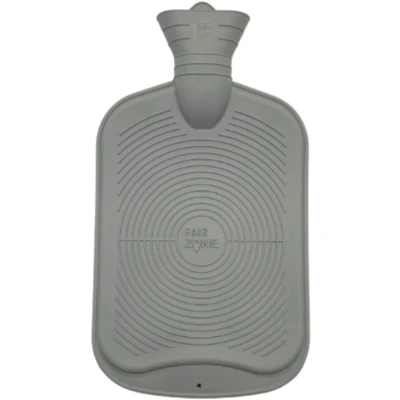 Afbeelding van Fairzone Natuurrubber Warmwater Kruik FSC 2L Grijs Warmtekruik