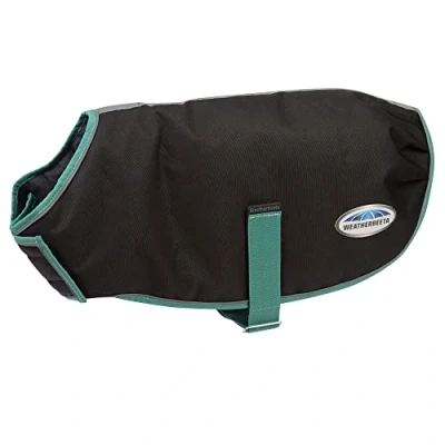Image de Weatherbeeta Veste pour Chien Green Tec 900D Coat Lite Medium Noir/Bottle Vert 75cm