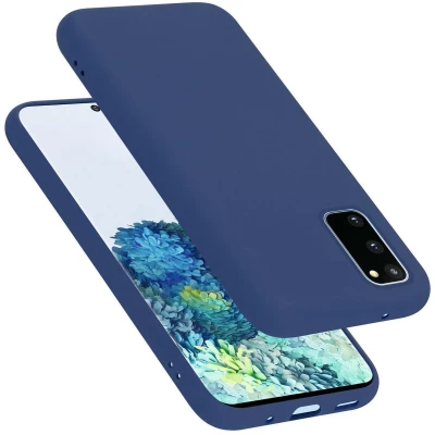 Afbeelding van Cadorabo Hoesje geschikt voor Samsung Galaxy S20 FE in LIQUID BLAUW Beschermhoes gemaakt van flexibel TPU silicone Case Cover