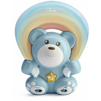 Image de Veilleuse musicale Chicco Ourson Arc en ciel Bleu