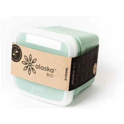 Afbeelding van Dbp Alaska Diepvriesdozen Vierkant 0.75L 3 Stuks Mintgroen