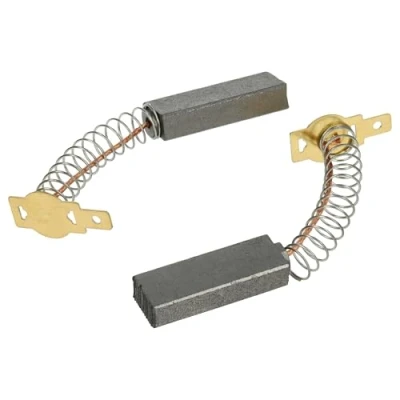 Afbeelding van vhbw Set van 2 koolborstels, motorkoolborstel, 6,3 mm x 11 32 mm, geschikt voor stofzuigers, snijmachines enz.