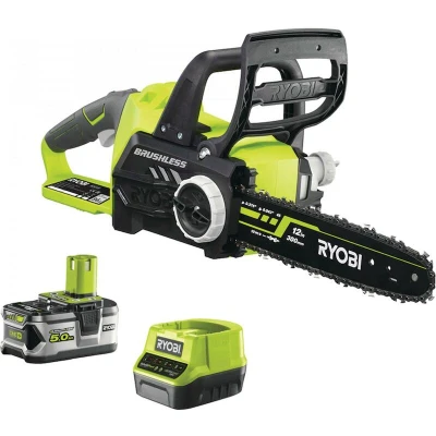 Afbeelding van Ryobi RCS18X3050F 18V Li ion accu kettingzaag set (1x 5.0Ah) 30cm koolborstelloos 5133003830