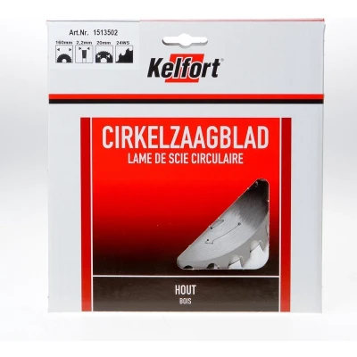 Afbeelding van Kelfort Cirkelzaagblad hardmetaal 24 tanden WS W diameter 160 x 2.6 20mm