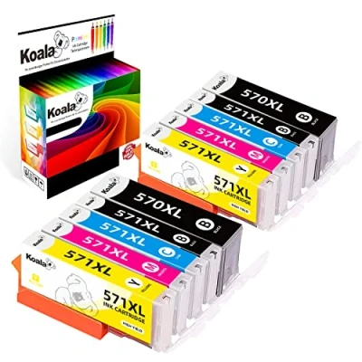 Afbeelding van Koala 10 stuks inktcartridges vervanging voor Canon PGI 570XL, CLI 571XL 570XL multipack Pixma MG5750 MG5751 MG5752 MG5753 MG6850 MG6851 MG6852 TS5053 TS5055 TS666 050