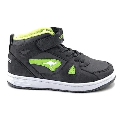 Afbeelding van KangaROOS Kalley II Ev Sneakers, uniseks, kinderen, staalgrijs/limoen