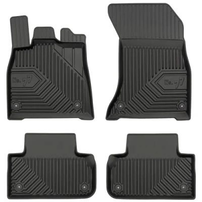 Afbeelding van M MOTOS rubberen vloermatten voor Audi Q5 II vanaf 2016 Maak autorijden comfortabeler met de zwarte antislip automat No.77 Vloermat alle weersomstandigheden, bescherming tegen vuil