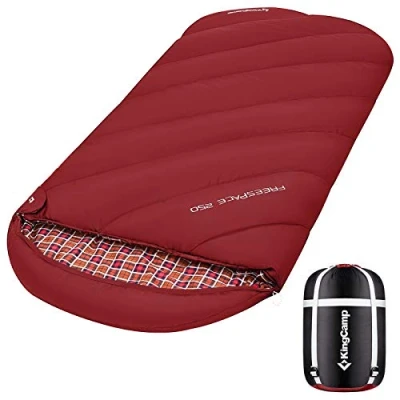 Afbeelding van XL slaapzak camping 3 seizoenen oversized voor volwassenen outdoor backpacken, wandelen, lichtgewicht binnen en buiten