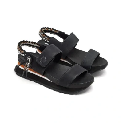 Afbeelding van Gioseppo Austell Sandalen met plateauzool, Dames, Maat: 37, Black Kunststof/ textiel