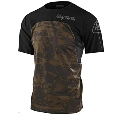 Afbeelding van MTB shirt voor heren, korte mouwen, ademend, sneldrogend, mountainbike, racefiets/multisport/fitness