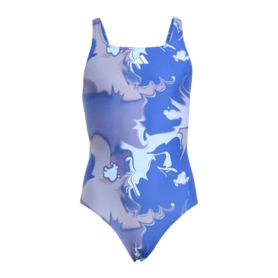 Afbeelding van adidas Performance TIE DYE Badpak voor kinderen, Maat: 116, Semi lucid blue white