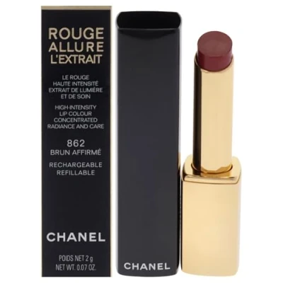 Afbeelding van CHANEL ROUGE ALLURE L&#039;EXTRAIT INTENSE STRALENDE EN VERZORGENDE LIPPENSTIFT NAVULBAAR 862