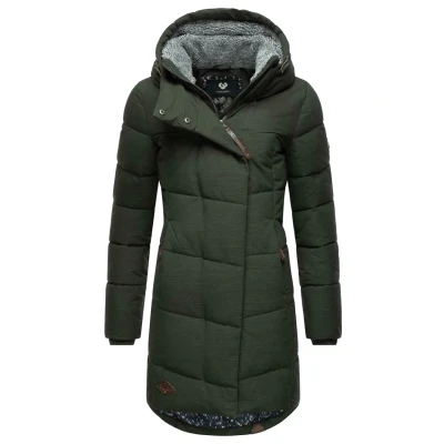 Afbeelding van Ragwear Pavla Parka, Dames, Maat: Medium, Dark olive
