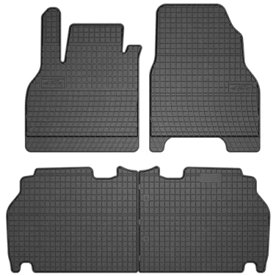 Afbeelding van M MOTOS Rubberen vloermatten voor Renault Kangoo II 2007 2021 Verbeter je reiscomfort met de zwarte antislip mat auto&#039;s. Auto alle weersomstandigheden, bescherming tegen vuil