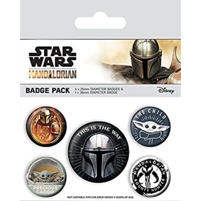Afbeelding van Mandalorian This is the Way Pin Badge 5 Speldjes Gift Pack Star Wars