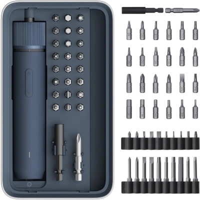 Afbeelding van HOTO Elektrische Schroevendraaier Electric Screwdriver Kit lamp set USBC 3,6V Design 25 in 1 QWLSD011