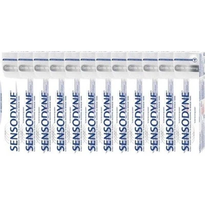 Afbeelding van Sensodyne Gentle Whitening Tandpasta Voordeelverpakking 12x75ml