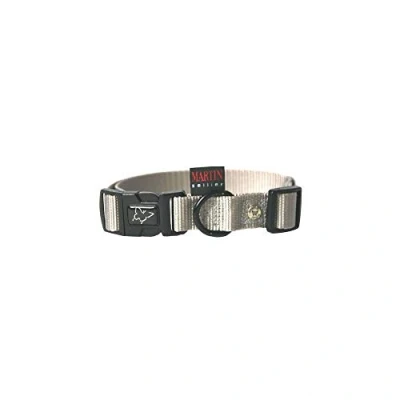 Afbeelding van Martin Sellier Halsband Nylon Grijs Verstelbaar