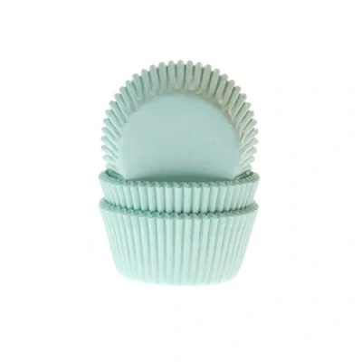Afbeelding van Cupcake Cups HoM Mint Groen 50x33mm. 50 st.