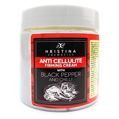 Afbeelding van anti cellulitiscrème met zwarte peper verwijdert cellulitis, verstevigend en verstevigend, perfect voor cellulitis behandeling massage van benen, billen, dijen vet