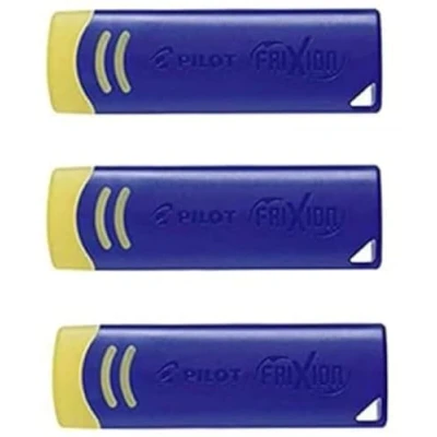 Afbeelding van Gum Pilot Frixion geel met blauwe houder