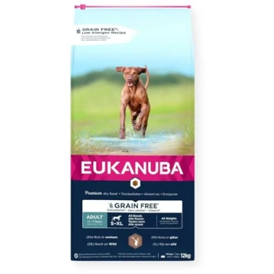 Afbeelding van Eukanuba Hondenvoer Graanvrij Hert Adult All Sizes 12 kg