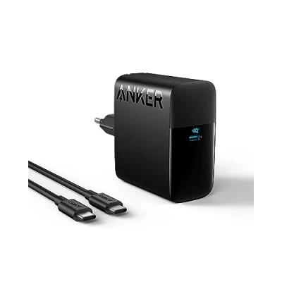 Afbeelding van MacBook Pro oplader, 100 W USB C compacte Anker PIQ 3.0 snellader voor Pro/Air, iPad Pro, iPhone 14, Samsung Galaxy en alle apparaten (1,5 m kabel inbegrepen)