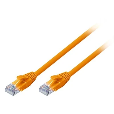 Image de Lindy Cordon de raccordement RJ 45 (M) pour 1 m UTP CAT 6 moulé sans crochet bloqué orange