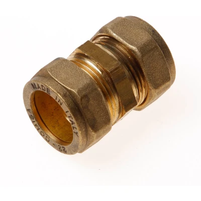 Afbeelding van Installatiebranche Rechte koppeling 2x knel 22x 22mm