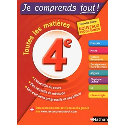 Afbeelding van Toutes les matières 4e