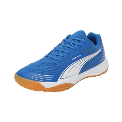 Afbeelding van Puma Solarflash III Handbalschoenen, Heren, Maat: 41, Team royal/white Textiel/ synthetisch
