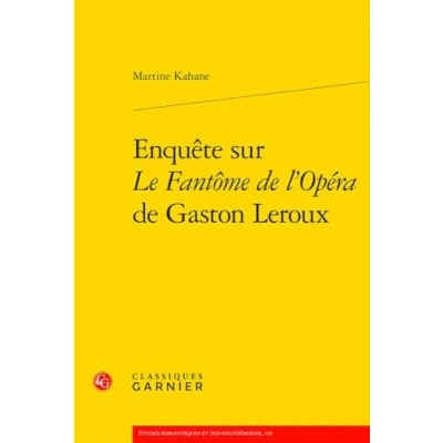 Afbeelding van Enquete Sur Le Fantome de l&#039;Opera Gaston LeRoux