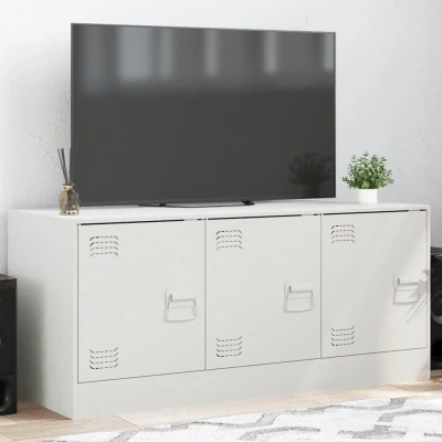 Afbeelding van Tv meubel 99x39x44 cm staal wit