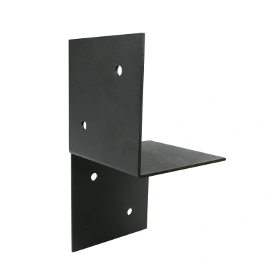 Afbeelding van Pergola Muurbevestiging Zwart Gecoat voor 9 x cm balken Per Stuk