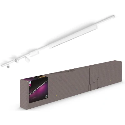 Afbeelding van Philips Hue Perifo railverlichting plafond wit en gekleurd licht 3 spots 1 lichtbalk basisset