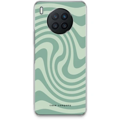 Afbeelding van Case Company® hoesje geschikt voor Huawei Nova 8i Swirl Groen Soft Cover Telefoonhoesje Bescherming aan alle Kanten en Schermrand
