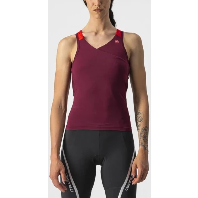 Afbeelding van Fietstop Castelli Solare Dames maat S Rood