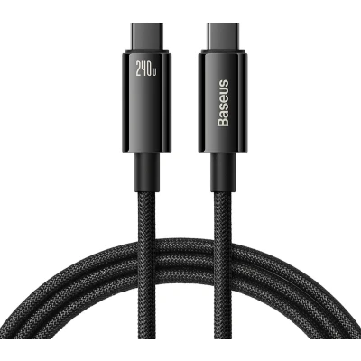 Afbeelding van Baseus Gold Fast CH kabel USB C to 240W BK