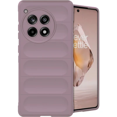 Afbeelding van iMoshion Hoesje Geschikt voor OnePlus 12R Siliconen EasyGrip Backcover Paars