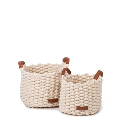 Afbeelding van KidsDepot Mand Korbo White Maat M