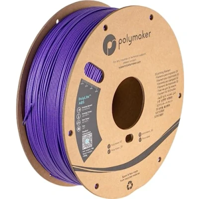 Afbeelding van Polymaker Galaxy paars ABS filament 1,75 mm voor 3D printer hittebestendig 1 kg PolyLite printfilament mm, sterk en duurzaam