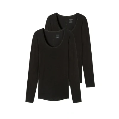 Afbeelding van Schiesser 2PACK Personal FIT Hemd, Dames, Maat: XXL, Schwarz