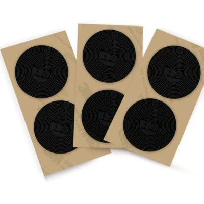 Afbeelding van 10 stuks NFC anti tag stickers, NTAG215 sticker zwart metaal tag, 504 bytes compatibel met TagMo en functionele apparaten