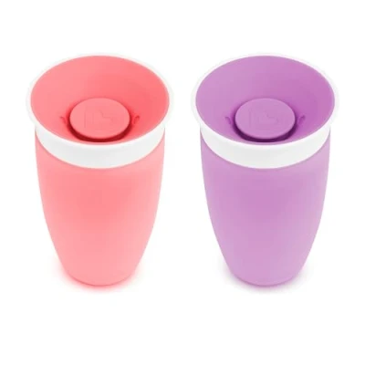 Afbeelding van Munchkin Miracle Mok 360 Roze / Violet, 2 Stuk