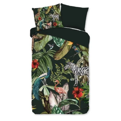 Afbeelding van Pure Dekbedovertrek &quot;jungle print&quot; Multi (140x200/220 cm) Microfiber